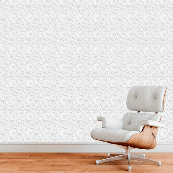 Adesivo 3D Hexágonos Orgânicos