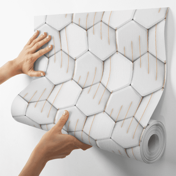 Adesivo 3D Textura de Colmeia em Relevo - Image 4