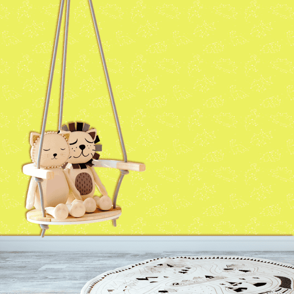 Adesivo Baby Estrelas Dinossauro Amarelo