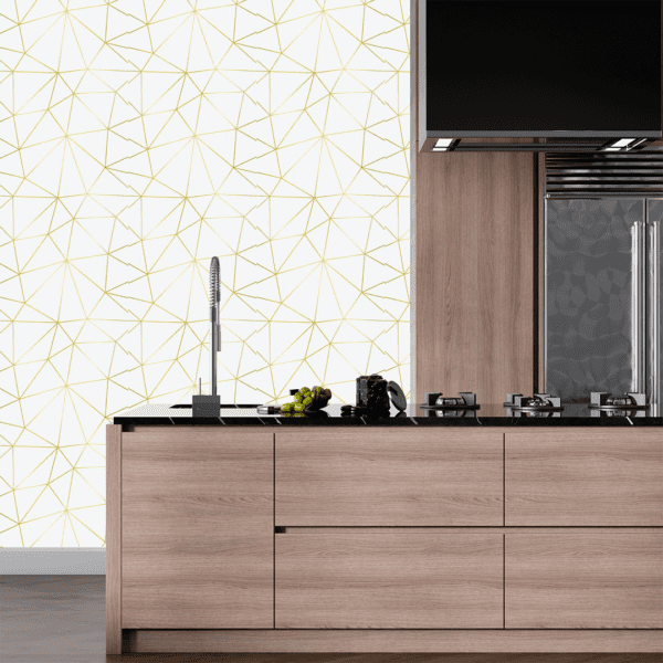 Adesivo Zazz Linha Fina Dourada Fundo  Branco - Image 2
