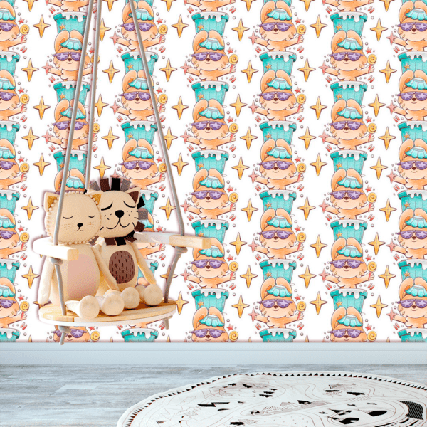 Adesivo Baby Coelhos Divertidos com Óculos Estrelados - Image 2
