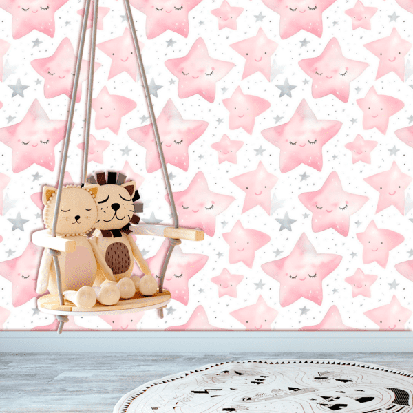 Adesivo Baby Estrela Rosa
