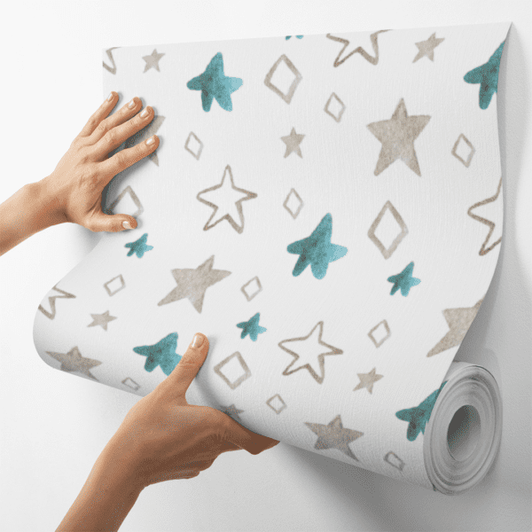 Adesivo Baby Desenhos Estrelas Marrom - Image 4