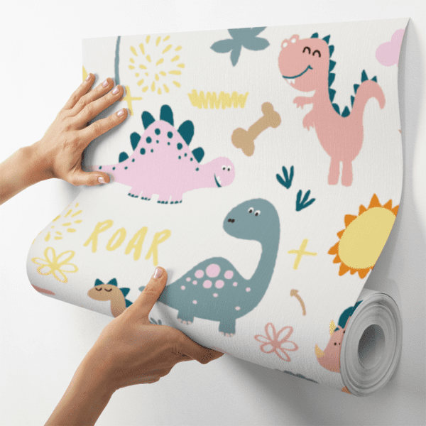 Adesivo Baby Dinossauro Rosa e Azul Marinho - Image 4