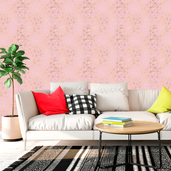 Adesivo Zazz Linha Espandido Dourada Fundo Lilás Pastel - Image 3