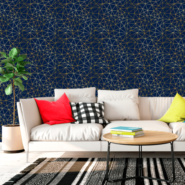 Adesivo Zazz Linha Espandido Dourada Fundo Azul Escuro - Image 3