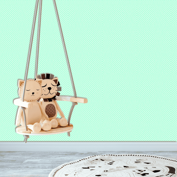 Adesivo Baby Corações Brancos com Fundo Azul Bebê - Image 2