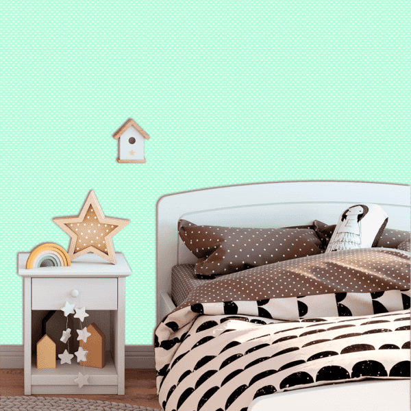 Adesivo Baby Corações Brancos com Fundo Azul Bebê