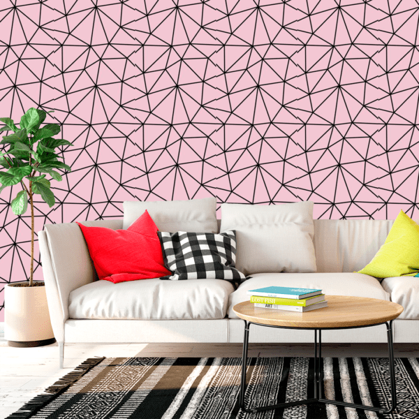 Adesivo Zazz Linha Grossa Preta Fundo Rosa - Image 3