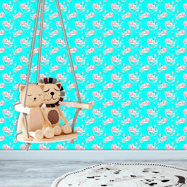 Adesivo Baby Desenho de Urso na Banheira - Image 2