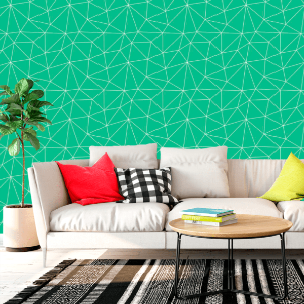 Adesivo Zazz Linha Fina Branca Fundo Verde - Image 3
