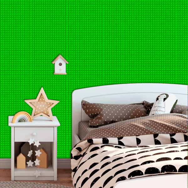 Adesivo Baby Estampa de Blocos de Construção Verde - Image 3