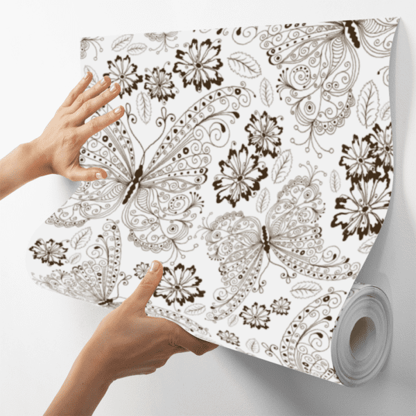 Adesivo Casual Top Butterfly Marrom Contraste - Image 4