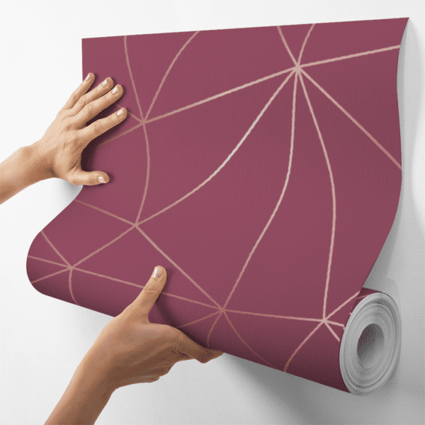 Adesivo Zazz Linha Fina Rosê Fundo Marsala - Image 4