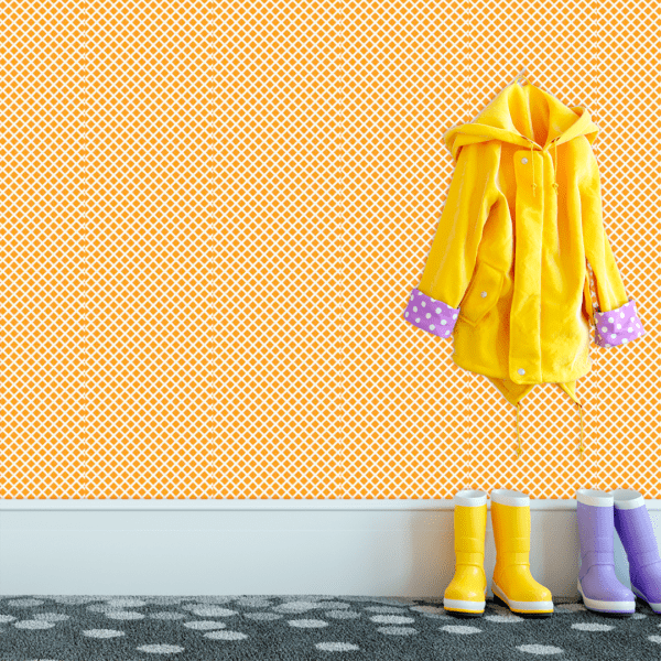 Adesivo Baby Geometrico Branco e Amarelo Pastel