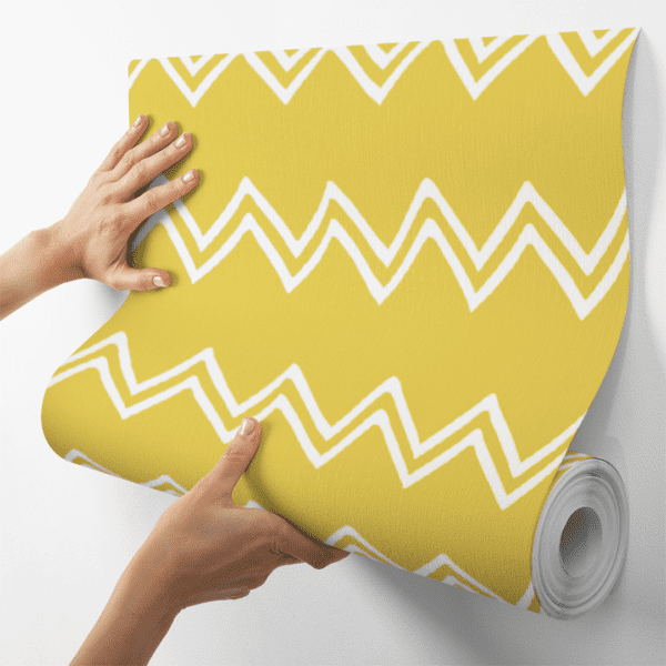 Adesivo Baby Desenho Chevron Amarelo - Image 4