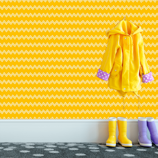 Adesivo Baby Desenho Chevron Amarelo - Image 3
