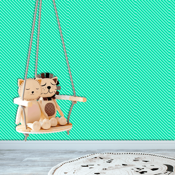 Adesivo Baby Linhas Brancas Fundo Azul - Image 3