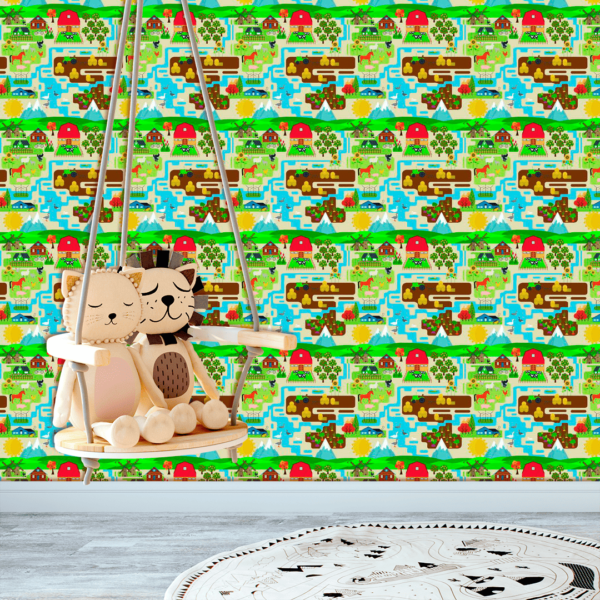 Adesivo Baby Estampa 3D de Fazenda
