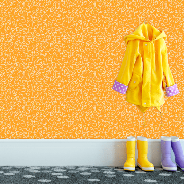 Adesivo Baby Labirinto Fundo Amarelo Pastel