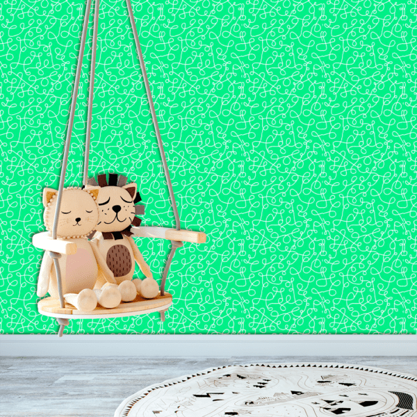 Adesivo Baby Labirinto Fundo Verde Pastel - Image 2