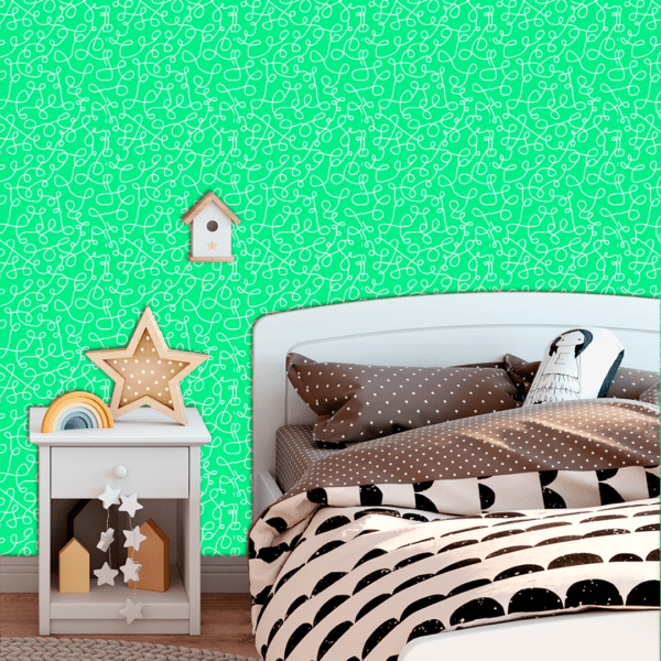 Adesivo Baby Labirinto Fundo Verde Pastel - Image 3