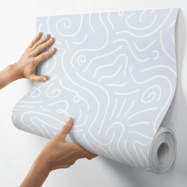 Adesivo Baby Pantone Linhas Abstrata Azul - Image 4