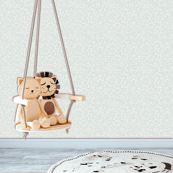 Adesivo Baby Pantone Linhas Rabisco Cinza - Image 2