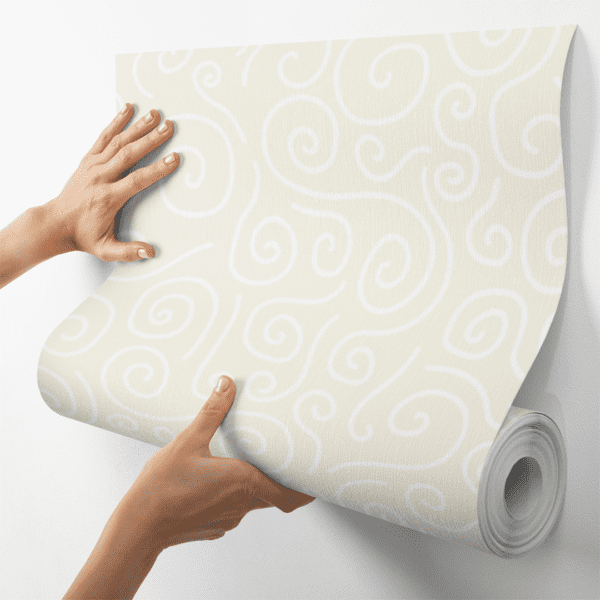 Adesivo Baby Pantone Linhas Caracol Beje - Image 4