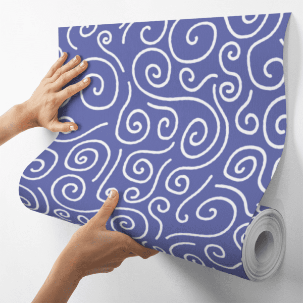 Adesivo Baby Linhas Caracol Fundo Roxo - Image 4