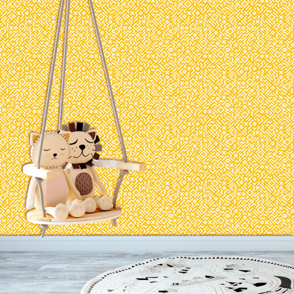 Adesivo Baby Linhas Curtas Fundo Amarelo - Image 2