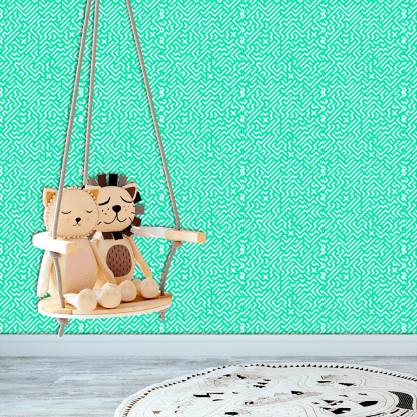 Adesivo Baby Linhas Longas Fundo Azul Pastel