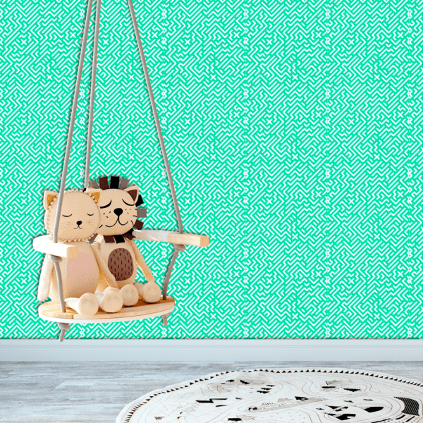 Adesivo Baby Linhas Longas Fundo Azul - Image 2