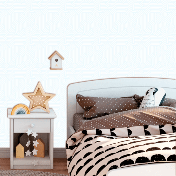 Adesivo Baby Pantone Linhas Longa Azul Claro - Image 2