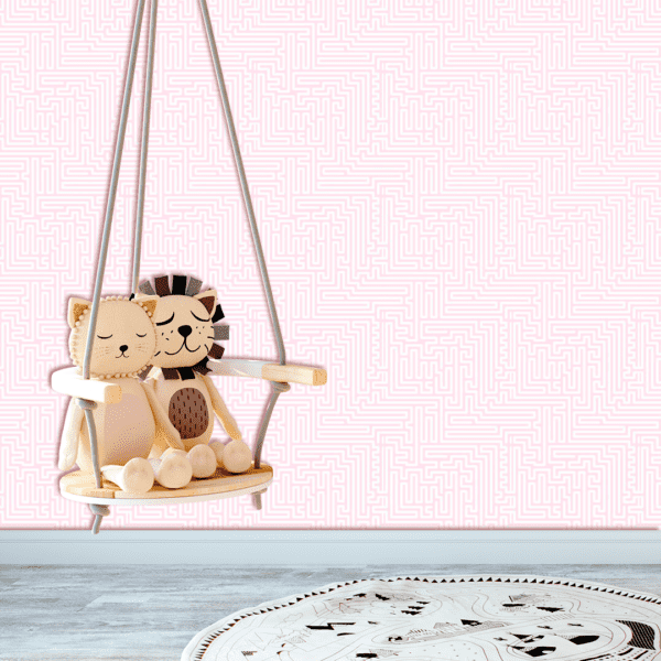 Adesivo Baby Pantone Labirinto Reto Rosa - Image 2