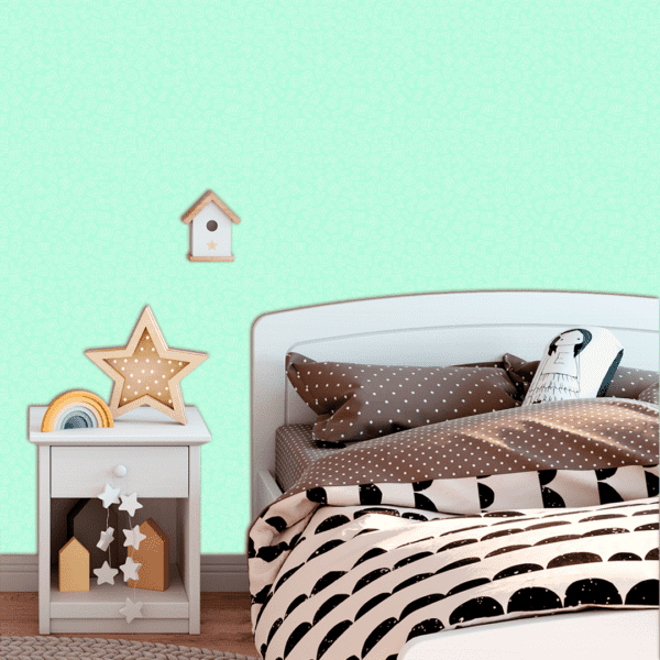 Adesivo Baby Pantone Alfabeto Vazado Verde Pastel