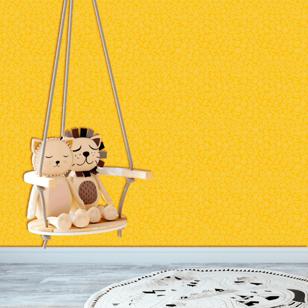 Adesivo Baby Alfabeto Vazado Fundo Amarelo - Image 2