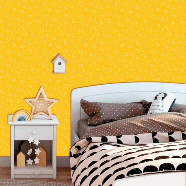 Adesivo Baby Alfabeto Fundo Amarelo - Image 2