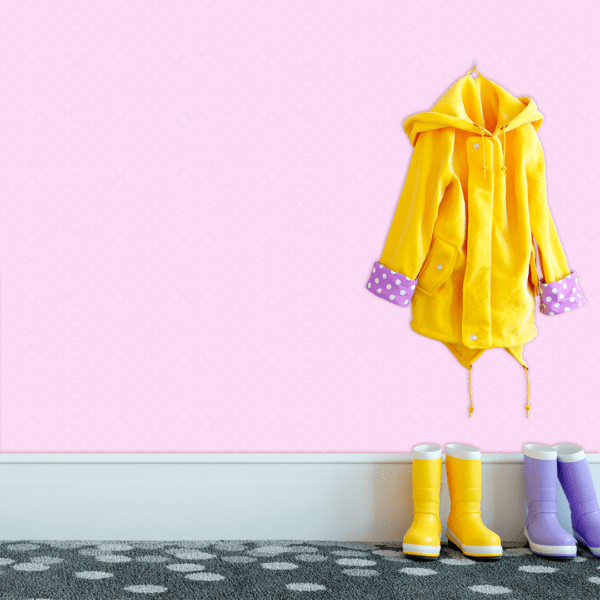 Adesivo Baby Pantone Poá Espaçado Lilás - Image 3