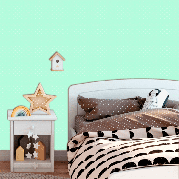 Adesivo Baby Pantone Poá Espaçado Verde Pastel
