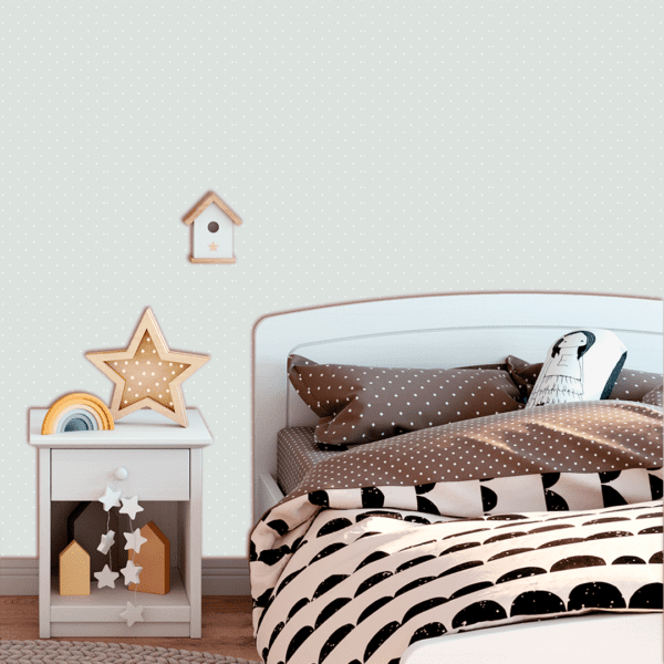 Adesivo Baby Pantone Poá Espaçado Cinza - Image 3