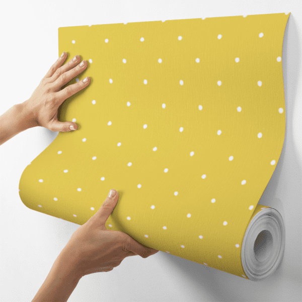Adesivo Baby Poá Espaçado Fundo Amarelo - Image 4
