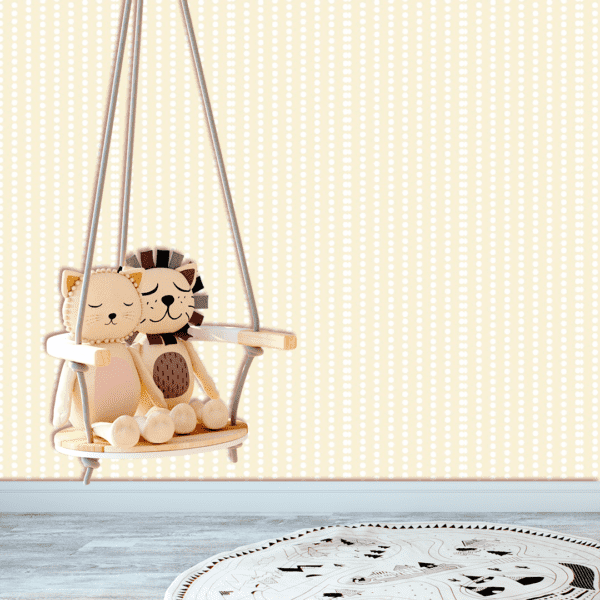 Adesivo Baby Pantone Poá Alinhado Vertical  Beje - Image 2