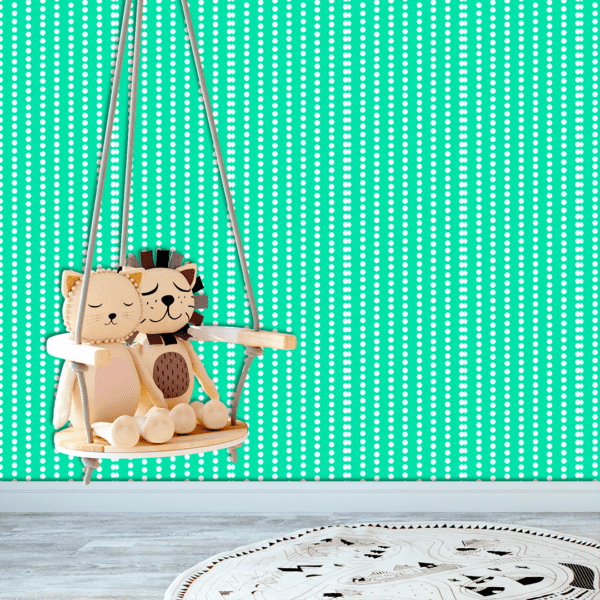Adesivo Baby Poá Alinhado Vertical Fundo Azul