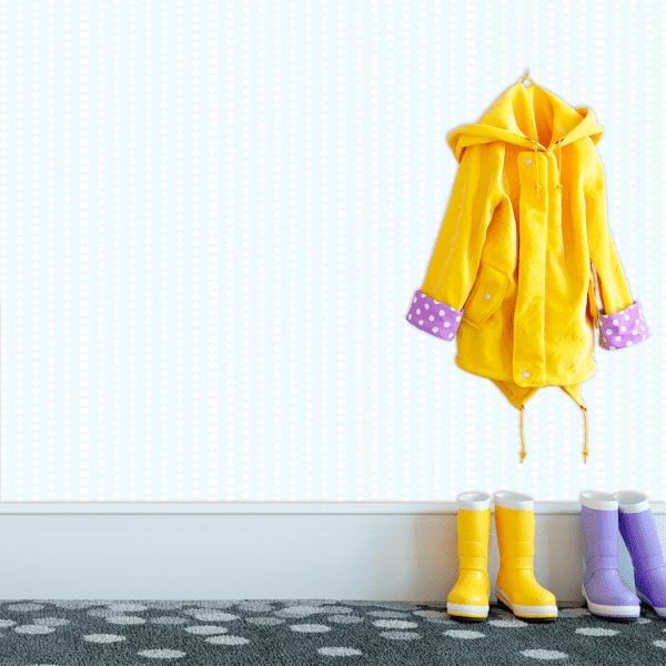 Adesivo Baby Pantone Poá Alinhado Vertical  Azul Claro - Image 3