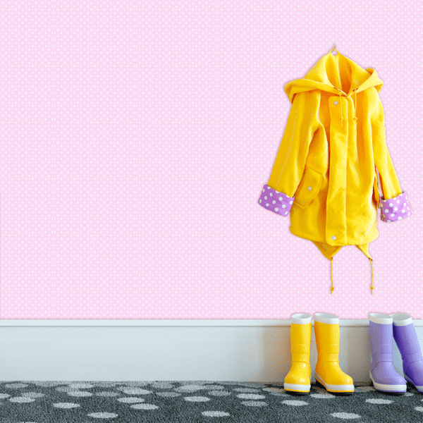 Adesivo Baby Pantone Poá Padrão Lilás - Image 3