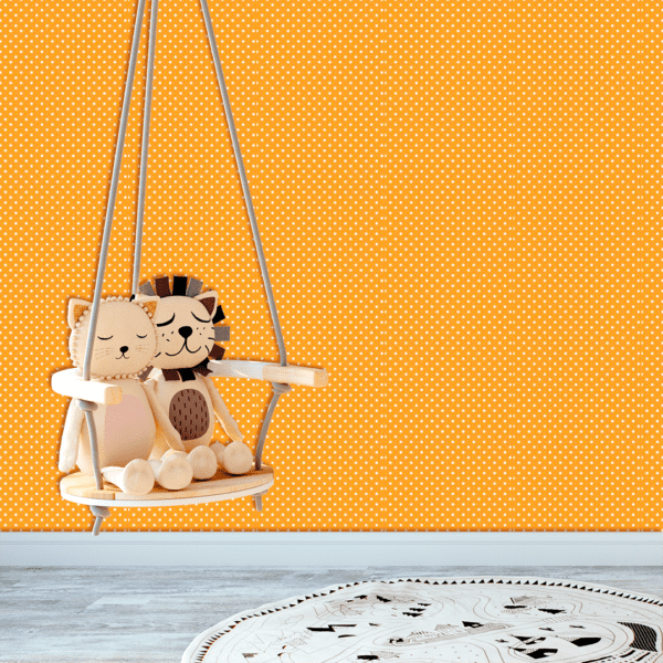 Adesivo Baby Poá Padrão Fundo Amarelo Pastel - Image 2