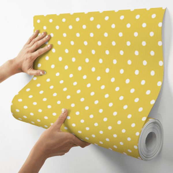 Adesivo Baby Poá Padrão Fundo Amarelo - Image 4
