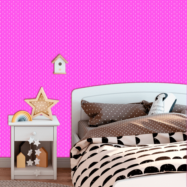 Adesivo Baby Poá Duplo Fundo Rosa - Image 3