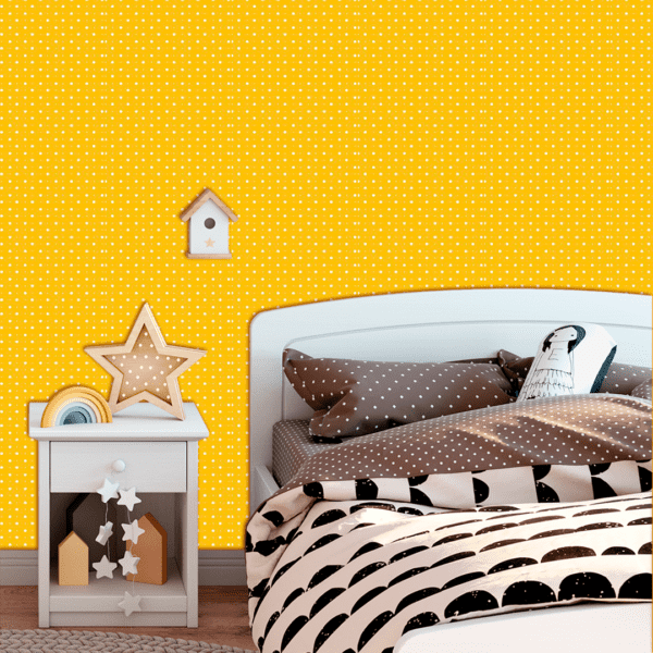 Adesivo Baby Poá Duplo Fundo Amarelo - Image 2